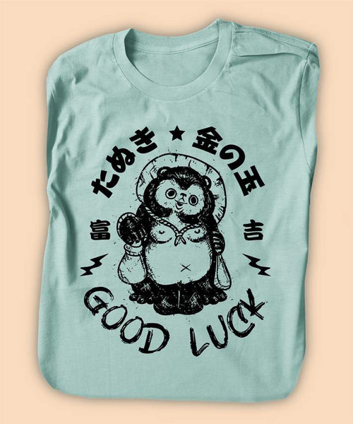 tanuki-shirt-japanese-shirt-