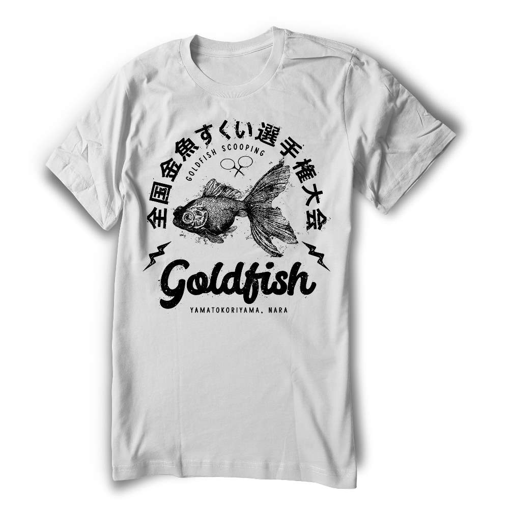 GoldFish T-Shirt Kingyo Scooping shirt - Koi fish Japanese – Moshi Moshi  Shirts